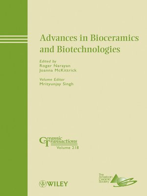 cover image of Advances in Bioceramics and Biotechnologies